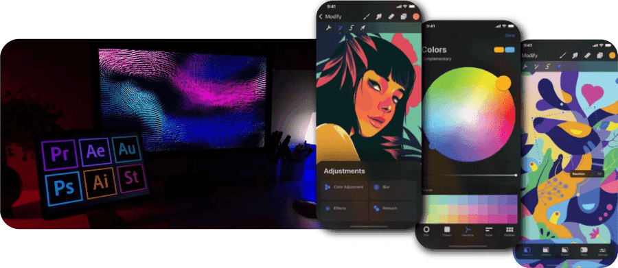 Hire graphic designer Hire a graphic designer for your business brand awareness and design solutions.